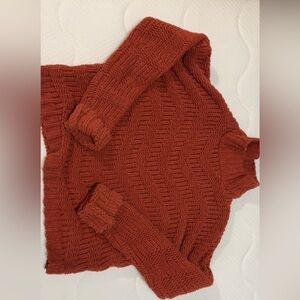 Cozy Knit Women's Sweater - Rust